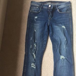 Zara destructed skinny jeans